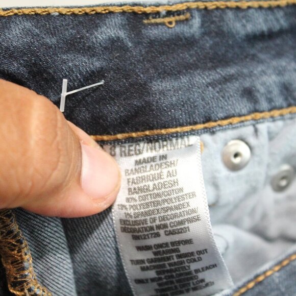 Aeropostale Women Blue Jeans Jeggings Denim Casual Size 8 - Picture 6 of 10